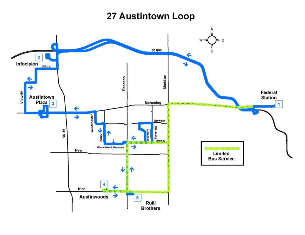 Route #27 Austintown Loop | Western Reserve Transit Authority: WRTA