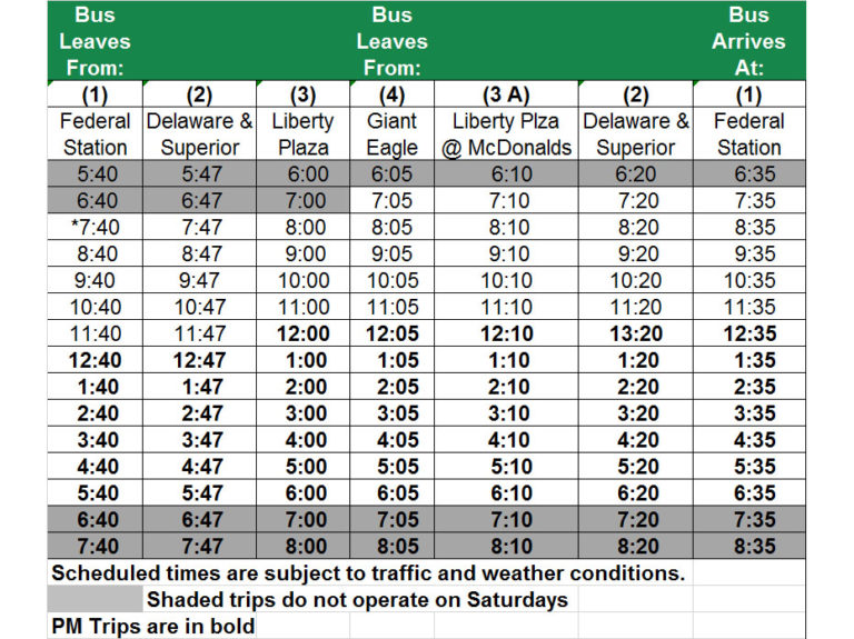 Route #14 Mosier | Western Reserve Transit Authority: WRTA